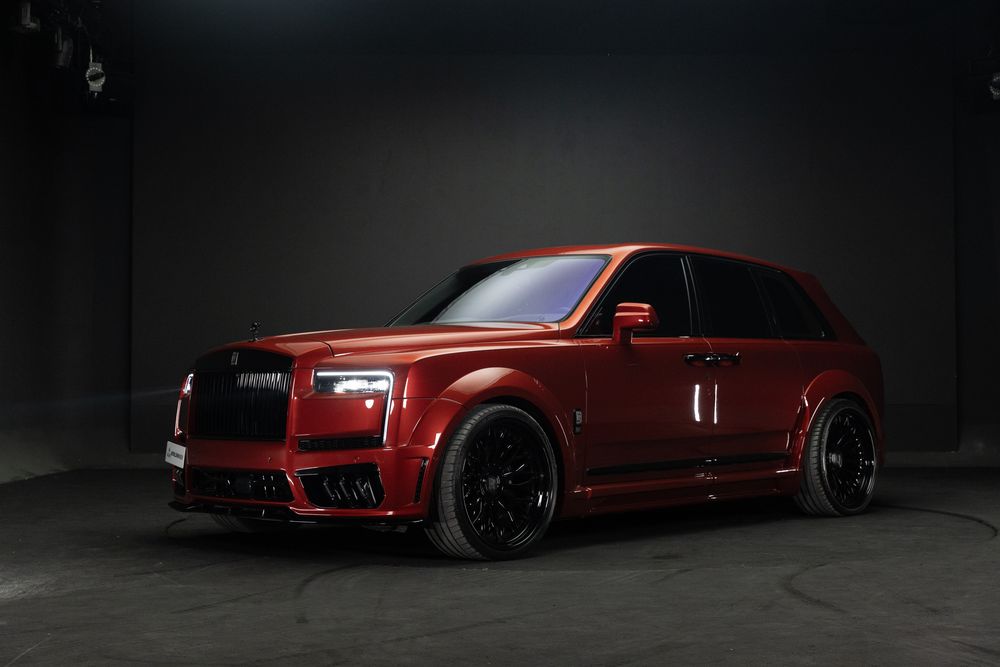 Red Joker Theme SUV, three-quarter view