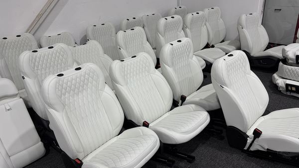 White seats in the workshop