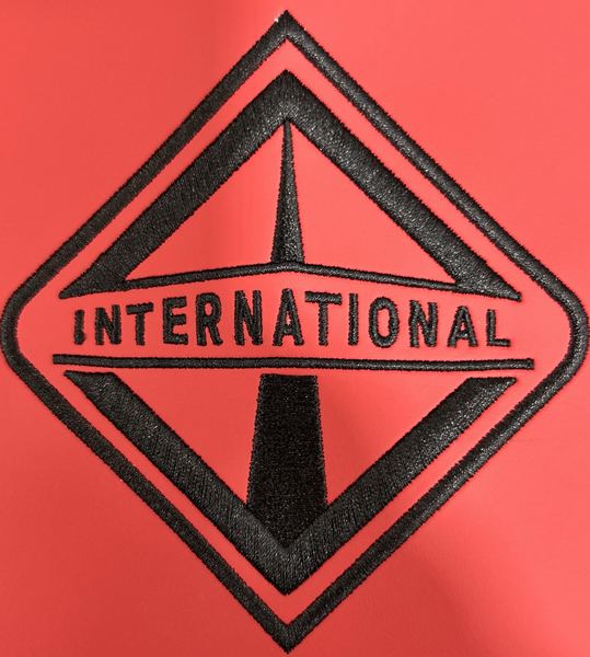 International logo embroidery