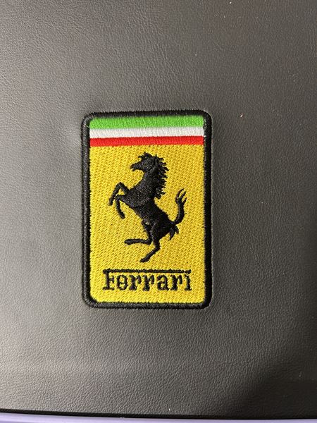 Ferrari badge embroidery